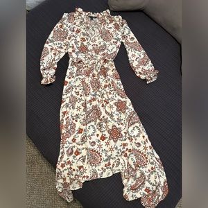 Paisley banana republic dress